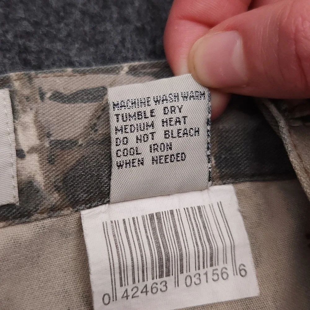 Jerzees Mens Medium Outdoor Hunting Camo‎ Cargo Pants Camouflage Vintage